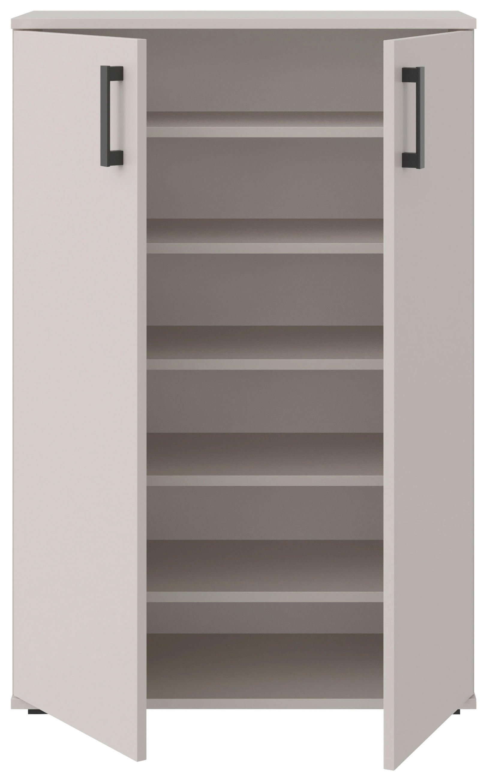 SCHUHSCHRANK Kaschmir  - Kaschmir/Schwarz, KONVENTIONELL, Holzwerkstoff/Kunststoff (70/106/33,4cm) - Xora