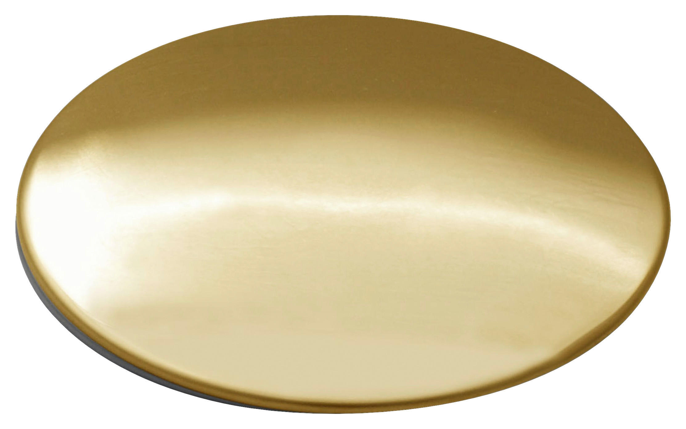 VENTILABDECKUNG  - Goldfarben, Basics, Metall (8,89cm) - Systemceram