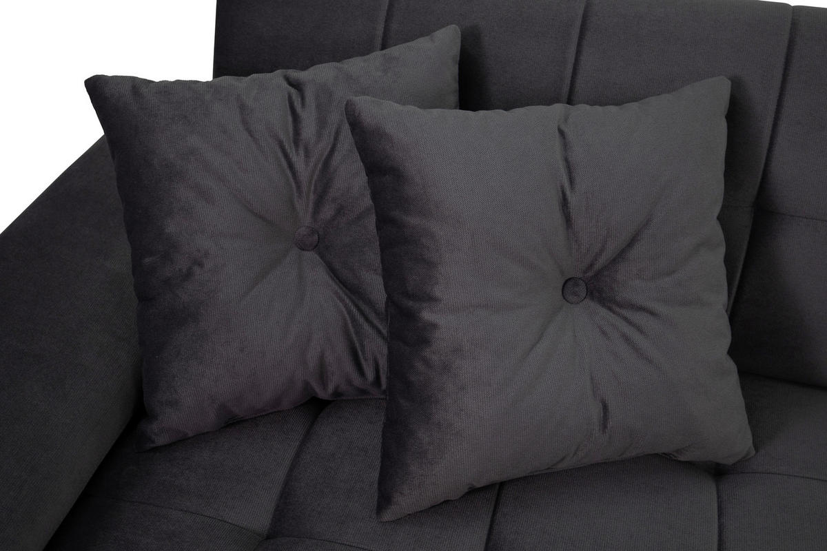 ECKSOFA Grau Zierkissen  - Grau, Trend, Textil (257/167cm) - Livetastic