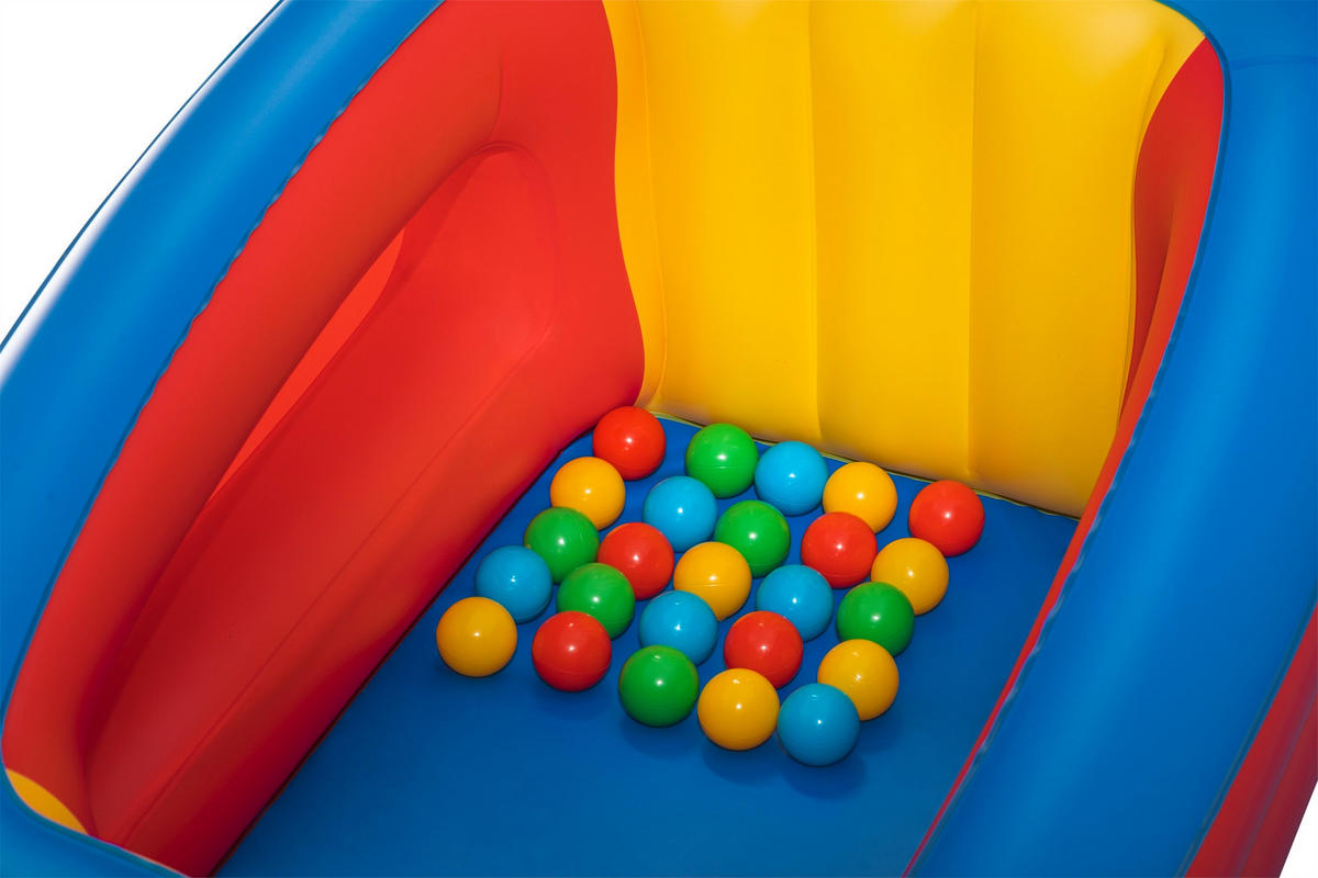 BAZEN S LOPTICAMA   - žuta/plava, Basics, plastika (110/81/62cm) - Bestway