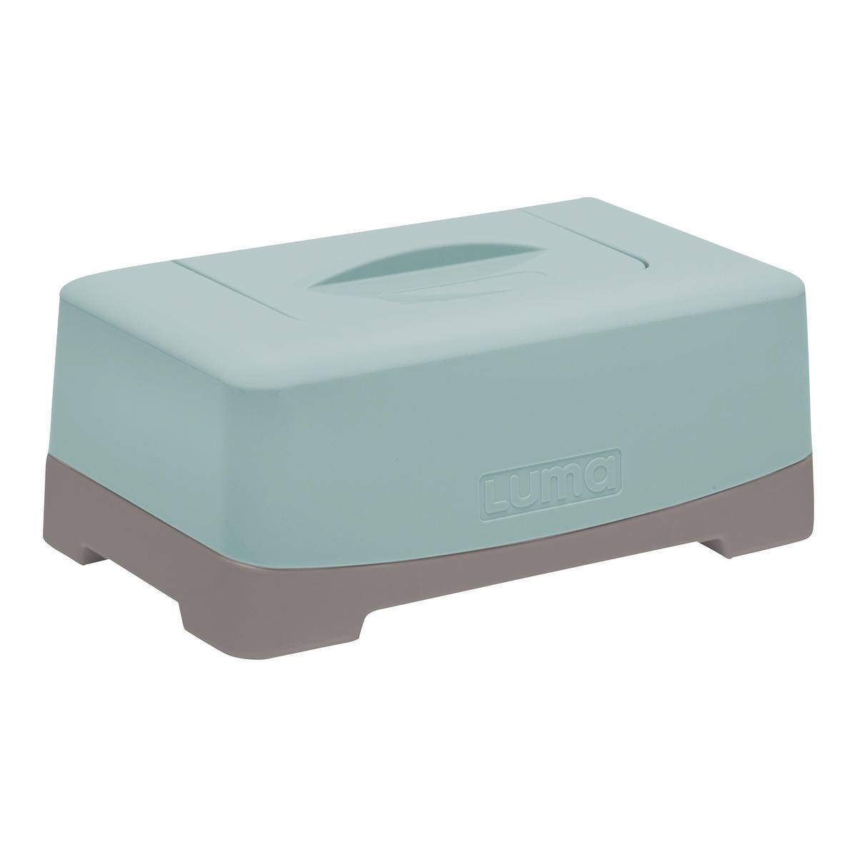 FEUCHTTÜCHER-BOX - Türkis, Basics, Kunststoff (21/13/9cm) - Luma
