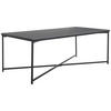 COUCHTISCH 120/43/60 cm rechteckig Schwarz  - Schwarz, Design, Keramik/Metall (120/43/60cm) - Livetastic