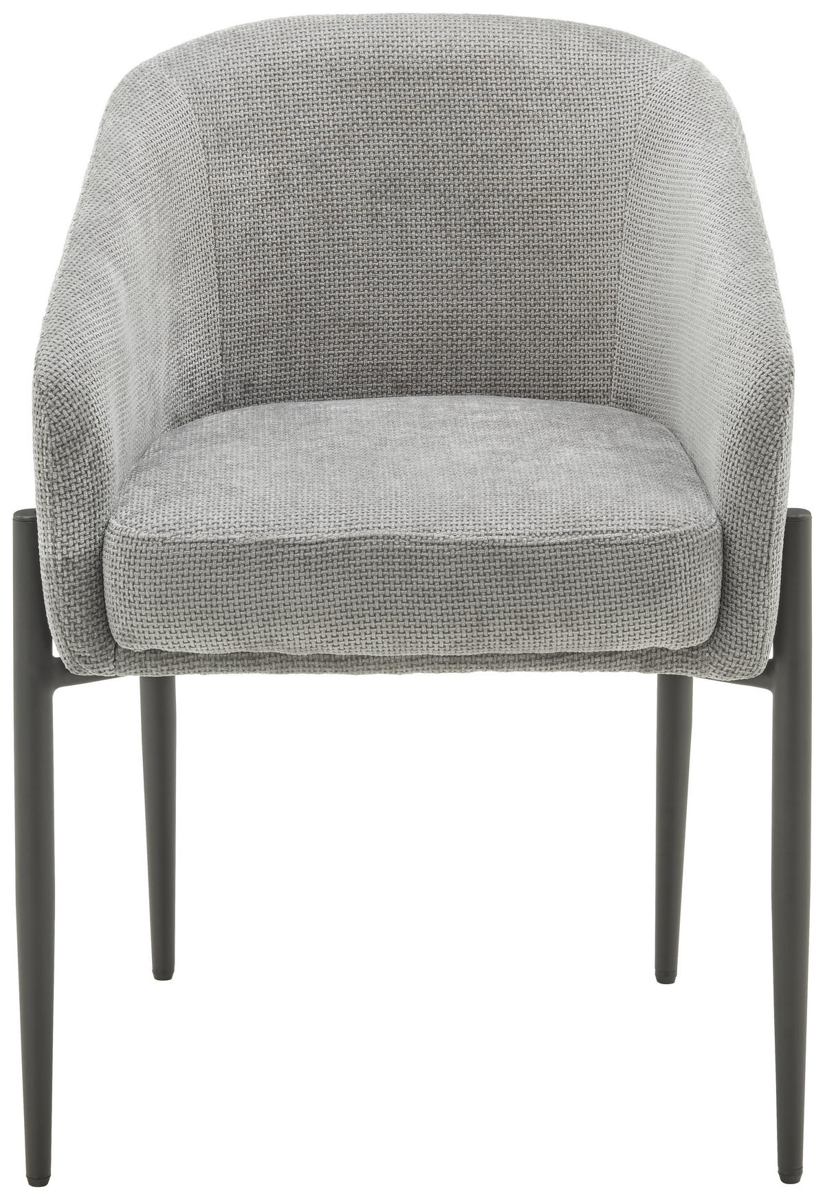 ŽIDLE S PODRUČKAMI, železo, tkaná látka, šedá, černá - šedá/černá, Lifestyle, kov/textil (57/78/61cm) - MID.YOU