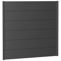 SICHTSCHUTZ - Dunkelgrau, Basics, Metall (145/137/4,4cm) - Biohort