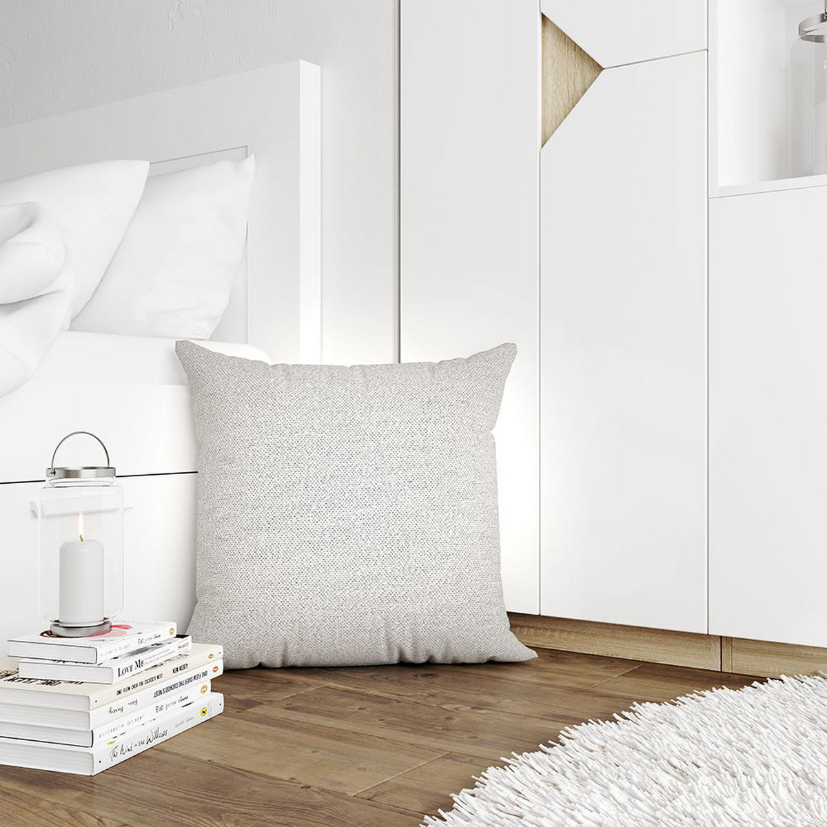 JASTUČNICA   40/40 cm  CHRIS EXCLUSIVE  - srebrne boje/bež, Konvencionalno, tekstil (40/40cm) - X-Mas