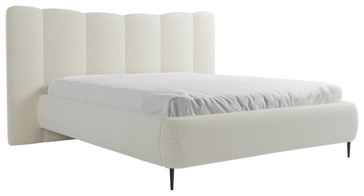 POLSTERBETT 180/200 cm  in Creme  - Creme, Modern, Holz/Holzwerkstoff (180/200cm) - MID.YOU