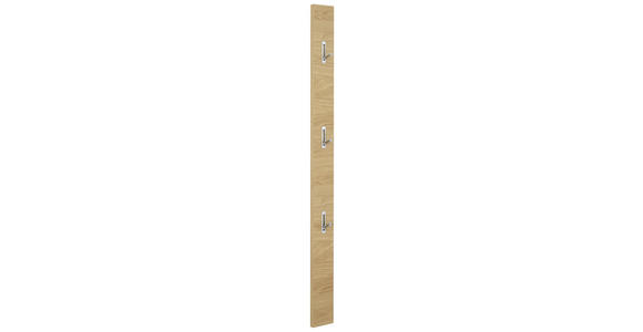 GARDEROBENPANEEL 14/170/3 cm  - Eichefarben, KONVENTIONELL, Holz (14/170/3cm) - Novel