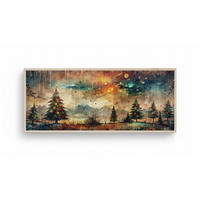 LEINWANDBILD Multicolor 120/50 cm  - Beige/Multicolor, Basics, Holz (120/50cm) - X-Mas