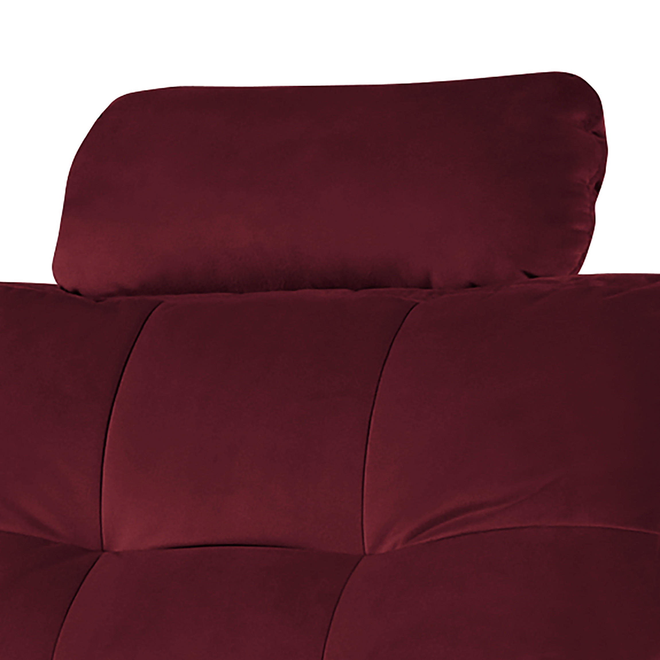 KOPFSTÜTZE in Samt  - Rot, Design, Textil (43/18/15cm) - Livetastic