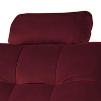 KOPFSTÜTZE in Samt  - Rot, Design, Textil (43/18/15cm) - Livetastic