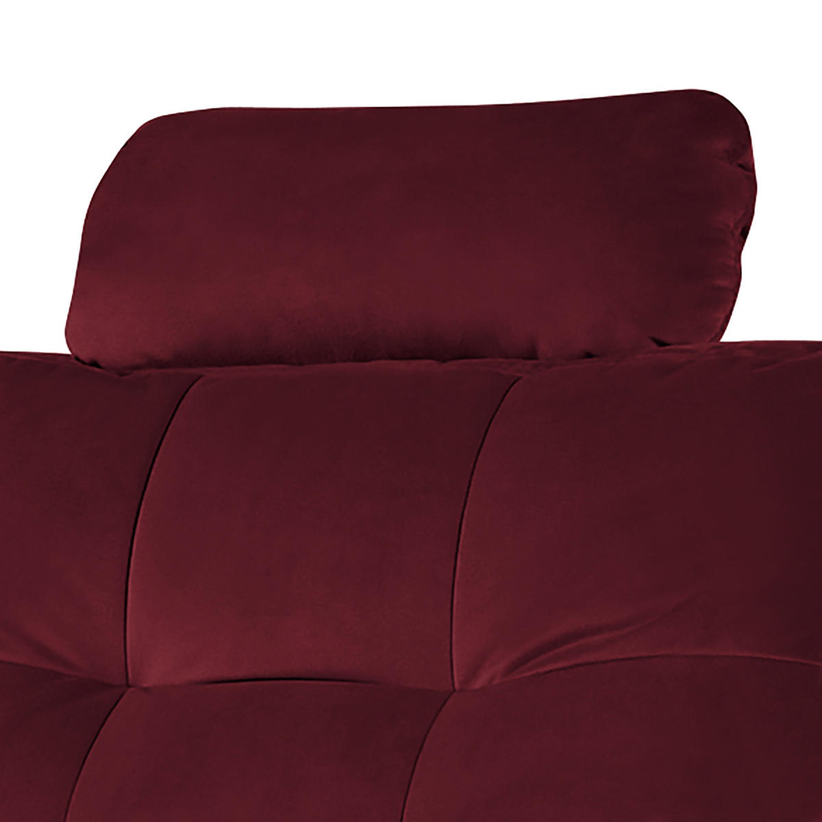 KOPFSTÜTZE in Samt  - Rot, Design, Textil (43/18/15cm) - Livetastic