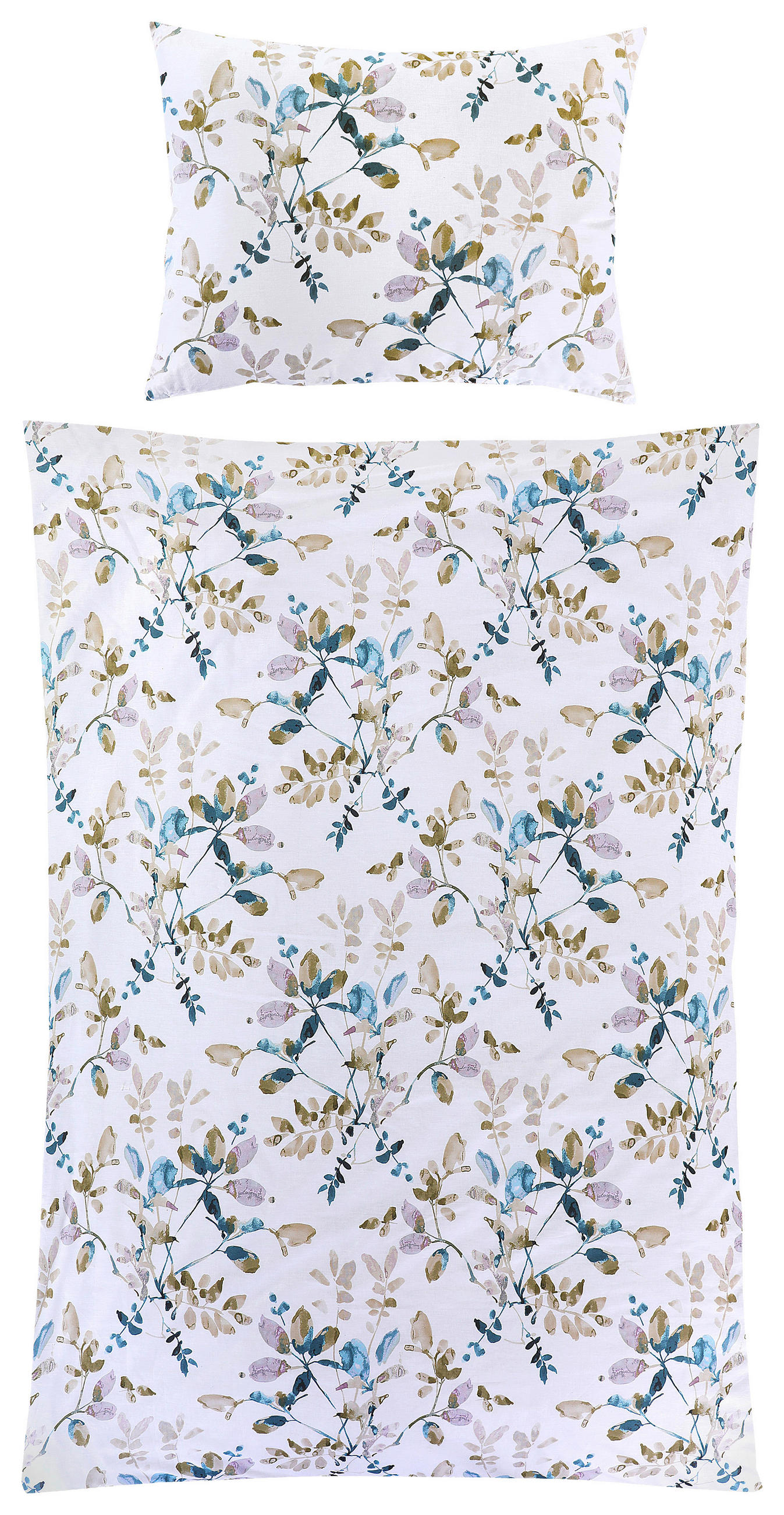 Reneforcé-bettwäsche 140x200 Cm Marika Blau/grün/weiß