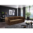 BIGSOFA Chenille Kupferfarben  - Schwarz/Kupferfarben, KONVENTIONELL, Kunststoff/Textil (290/86/121cm) - Cantus