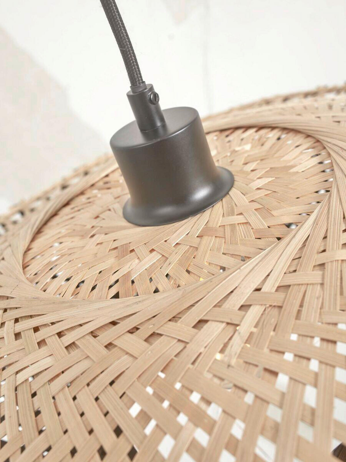 ZÁVĚSNÉ SVÍTIDLO, 60/60/15 cm  - černá/přírodní barvy, Trend (60/60/15cm) - Good & Mojo