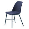 STOL  - blå/svart, Design, metall/textil (47/84/54cm) - Best Price