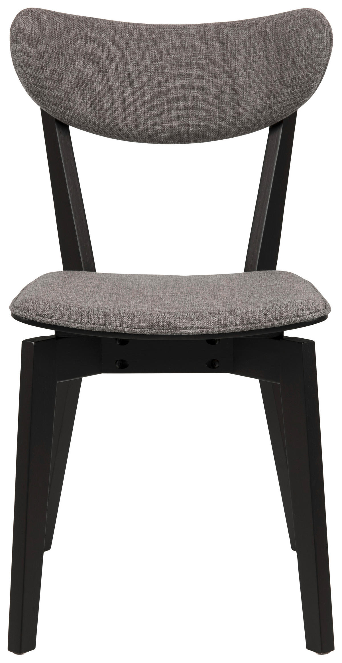STOL flatväv  - svart/grå, Klassisk, trä/textil (45/78/55cm) - Best Price
