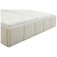 POLSTERBETT 180/200 cm  in Creme  - Creme/Schwarz, Design, Holz/Textil (180/200cm) - Xora