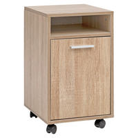 KONTAJNER NA KOLIESKACH,  - farba duba/strieborná, Konventionell, kov/kompozitné drevo (33mm) - MID.YOU