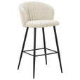 BARHOCKER in Schwarz, Beige  - Beige/Schwarz, MODERN, Textil/Metall (55/103/55cm) - Carryhome