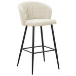 BARHOCKER in Schwarz, Beige  - Beige/Schwarz, MODERN, Textil/Metall (55/103/55cm) - Carryhome