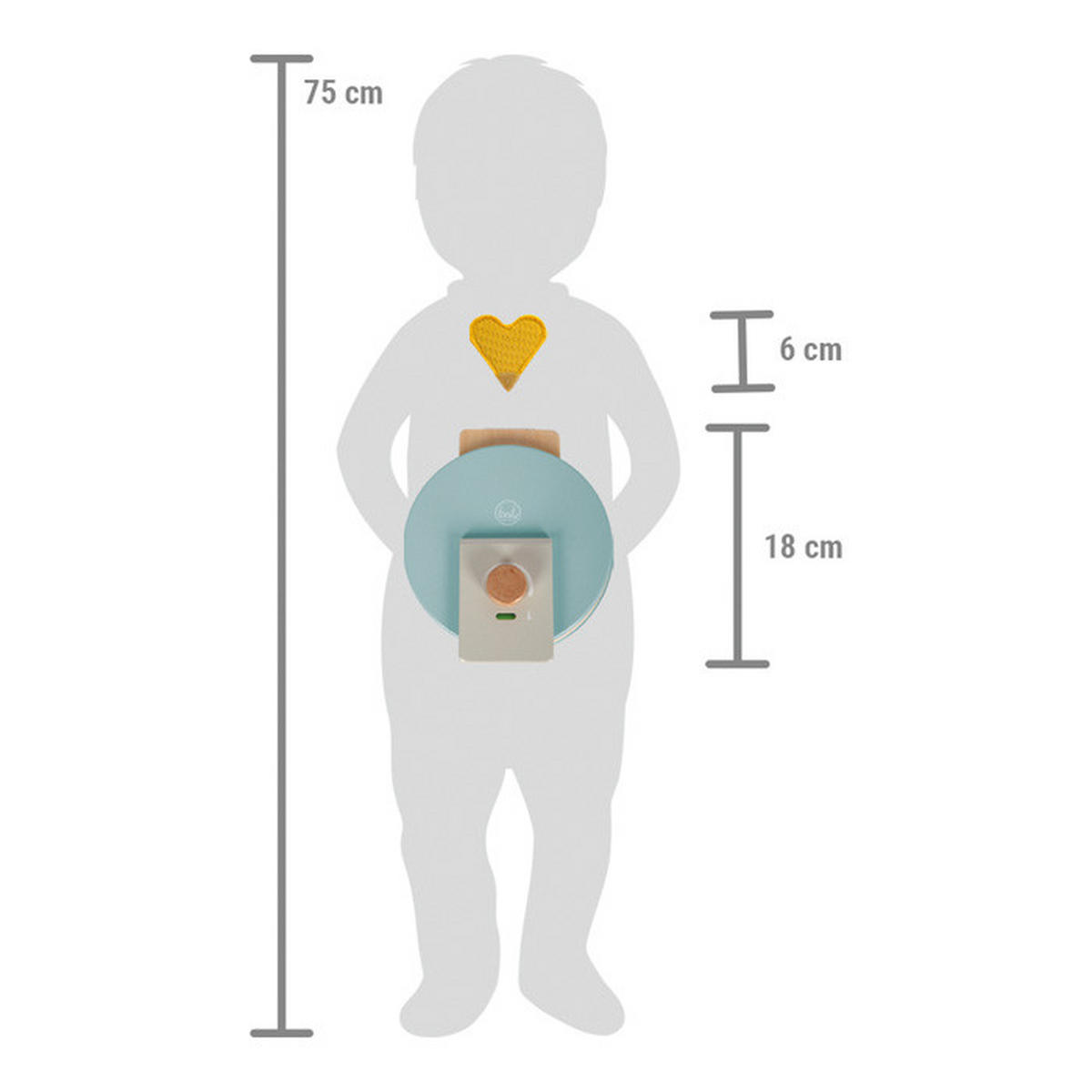 KINDERKÜCHENZUBEHÖR  - Multicolor, Basics, Holz/Textil (16/5.5/18cm) - small foot