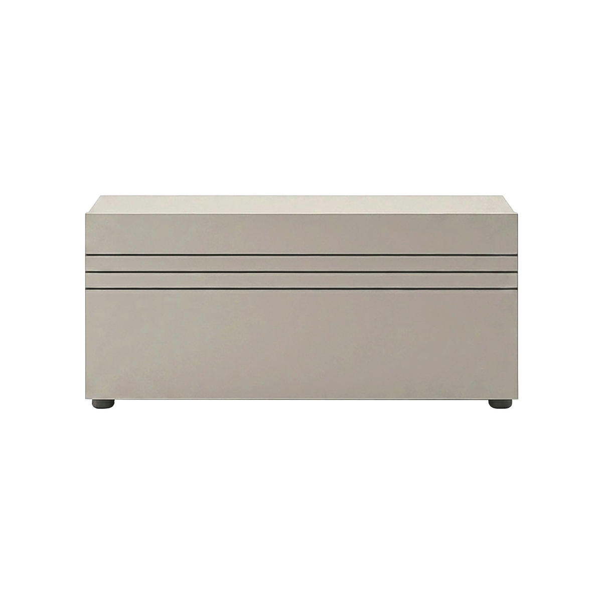 LOWBOARD  90/36/34 cm  stehend, hängend  - Kaschmir/Schwarz, Design, Holzwerkstoff/Kunststoff (90/36/34cm) - MID.YOU