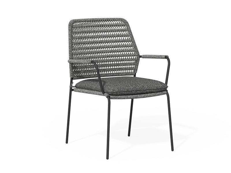 GARTENSTUHL Metall, Textil Anthrazit  - Anthrazit/Grau, Basics, Textil/Metall (59/87/57cm) - Tierra Outdoor