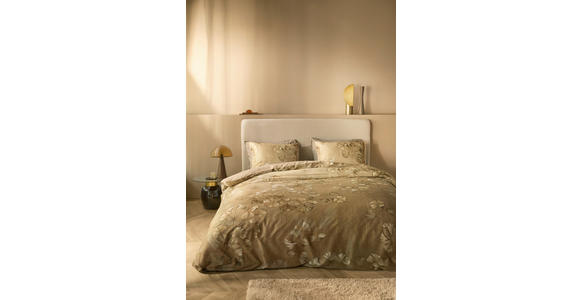 BETTWÄSCHE Palune Satin 160/210 cm  - Goldfarben, Basics, Textil (160/210cm) - Novel