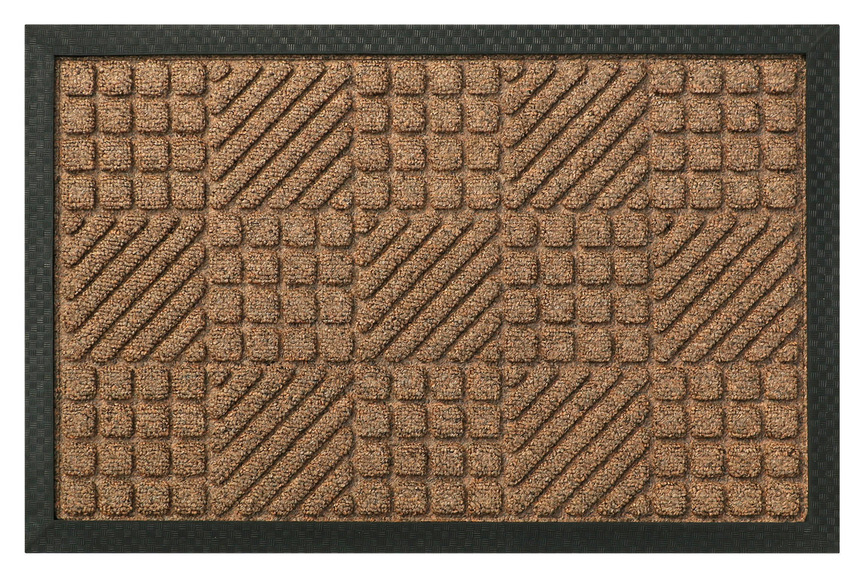 DVEŘNÍ ROHOŽKA, 40/60 cm - hnědá, Basics, textil/plast (40/60cm)