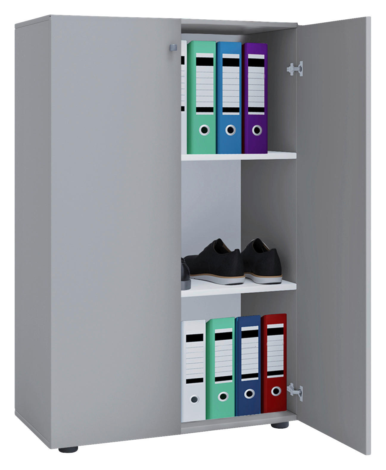 AKTENSCHRANK Grau  - Grau, Basics, Holzwerkstoff (70/110/40cm) - MID.YOU