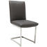 Schwingstuhl in Metall, Leder Schlammfarben, Edelstahlfarben - Schlammfarben/Edelstahlfarben, Design, Leder/Metall (48/93/65cm) - Ambiente Schwingstuhl in Metall, Leder Schlammfarben, Edelstahlfarben - Schlammfarben/Edelstahlfarben, Design, Leder/Metall (48/93/65cm) - Ambiente