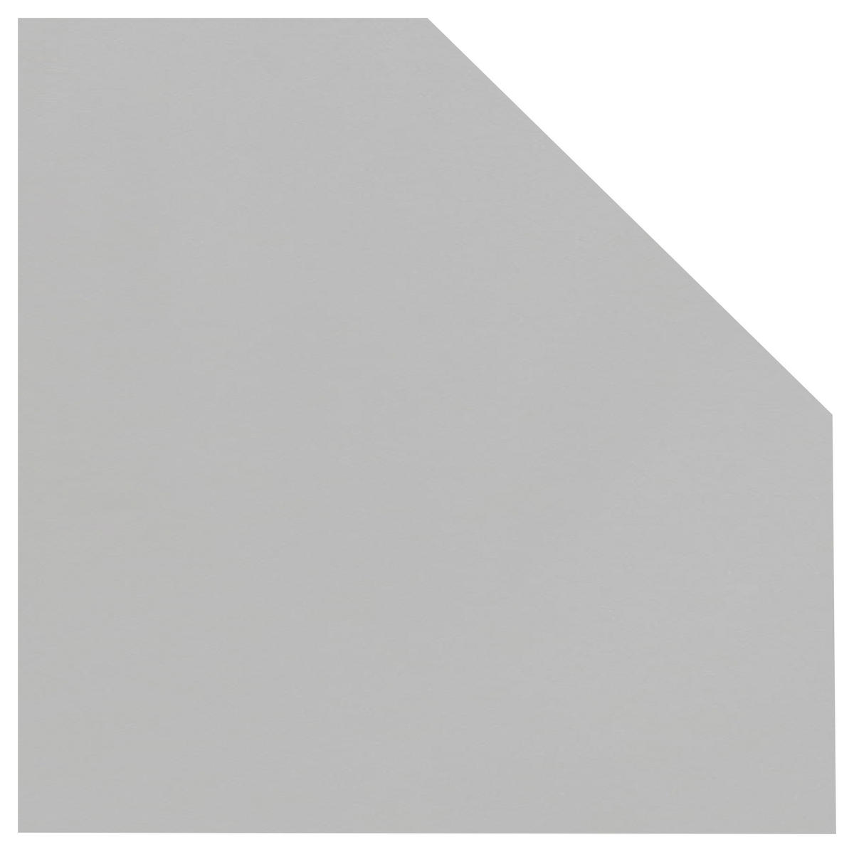 ECKVERBINDUNGSPLATTE Hellgrau  - Hellgrau, Basics, Holzwerkstoff (65/2,2/65cm) - MID.YOU