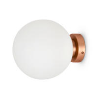 WANDLEUCHTE - Weiss/Goldfarben, Trend, Glas/Metall (20/23cm) - MAYTONI