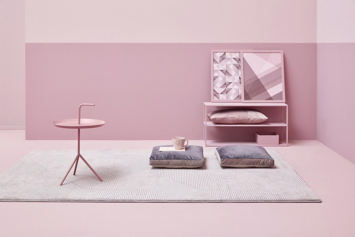 WEBTEPPICH 120/170 cm Velvet Groove Grau, Türkis  - Türkis/Grau, KONVENTIONELL, Textil (120/170cm) - Esprit