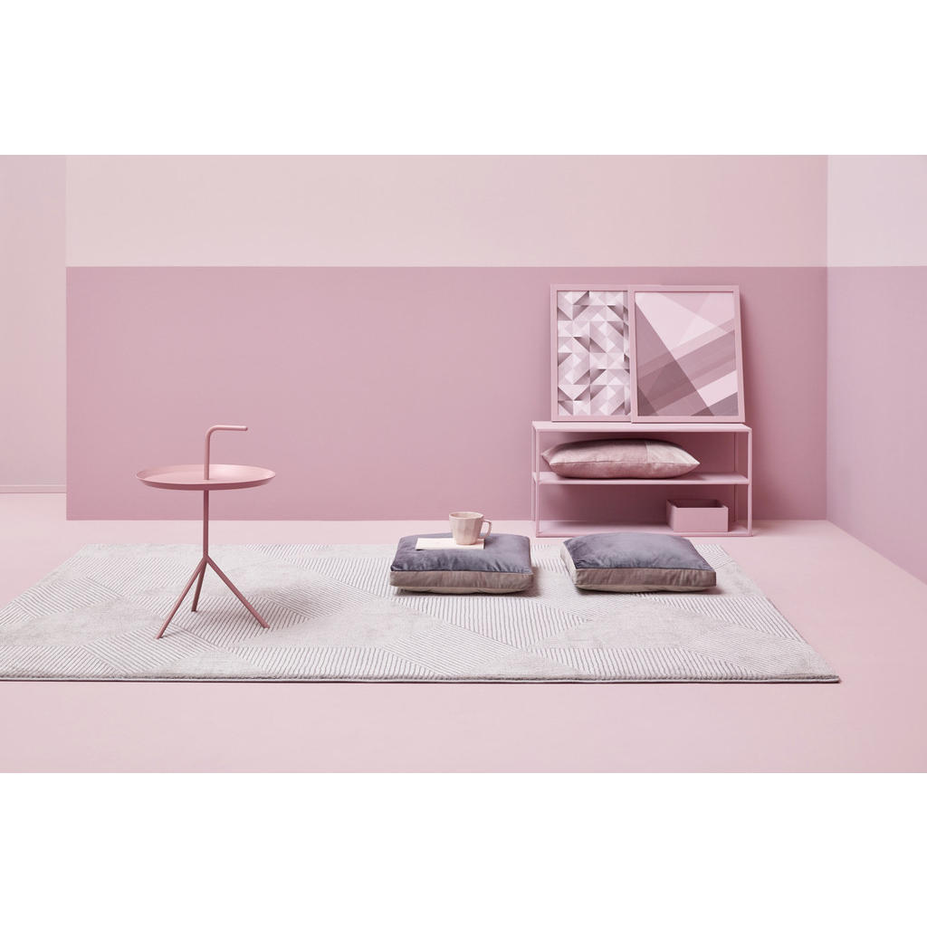 Thumbnail - Esprit Webteppich Velvet Groove, Grau, Türkis, Textil, Uni, rechteckig, 120x170 cm, Textiles Vertrauen - Oeko-Tex®, Hohe...