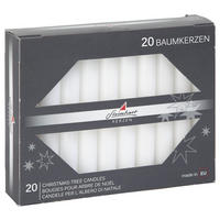 CHRISTBAUMKERZE  - Weiß, KONVENTIONELL (1cm)