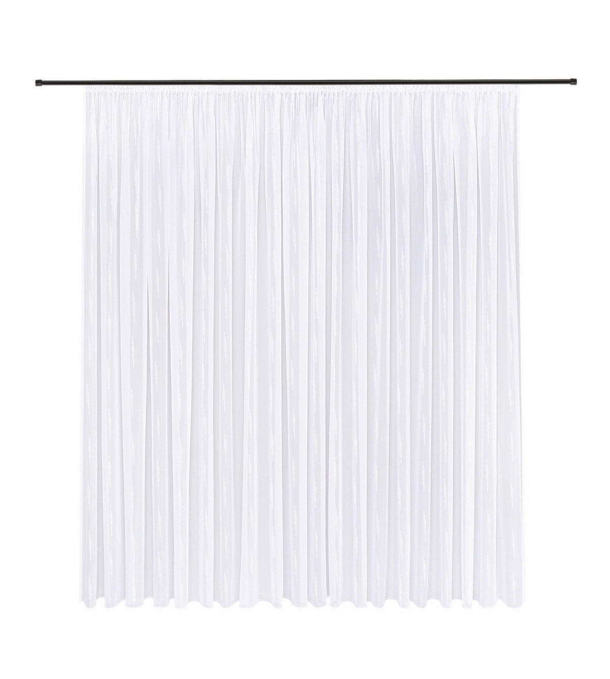 FERTIGSTORE  transparent  450/245 cm   - Beige, Basics, Textil (450/245cm)