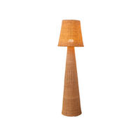 AKKU-STEHLEUCHTE 45/165 cm    - Hellbraun, MODERN, Holz (45/165cm) - New Garden
