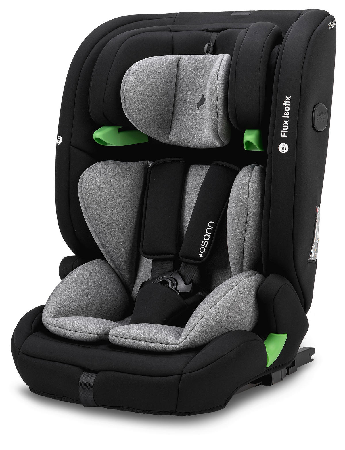 KINDERAUTOSITZ FLUX ISOFIX ECE R 129 i-SIZE  - Schwarz/Grau, Basics, Kunststoff/Textil (44/61.5/47cm) - Osann