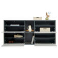 SCHUHSCHRANK VOLEO RENO  in 170/81/41 cm  - Kaschmir/Graphitfarben, Design, Holzwerkstoff (170/81/41cm) - Voleo