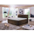 BOXSPRINGBETT "OCEAN" Webstoff 180/200 cm INKL. - Dunkelbraun/Schwarz, Design, Holz/Textil (180/200cm) - Novel