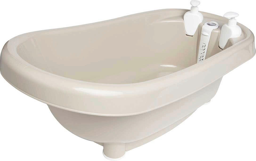 BABYBADEWANNE TAUPE  - Taupe, Basics, Kunststoff (85/32,1/45,5cm) - Bebe Jou