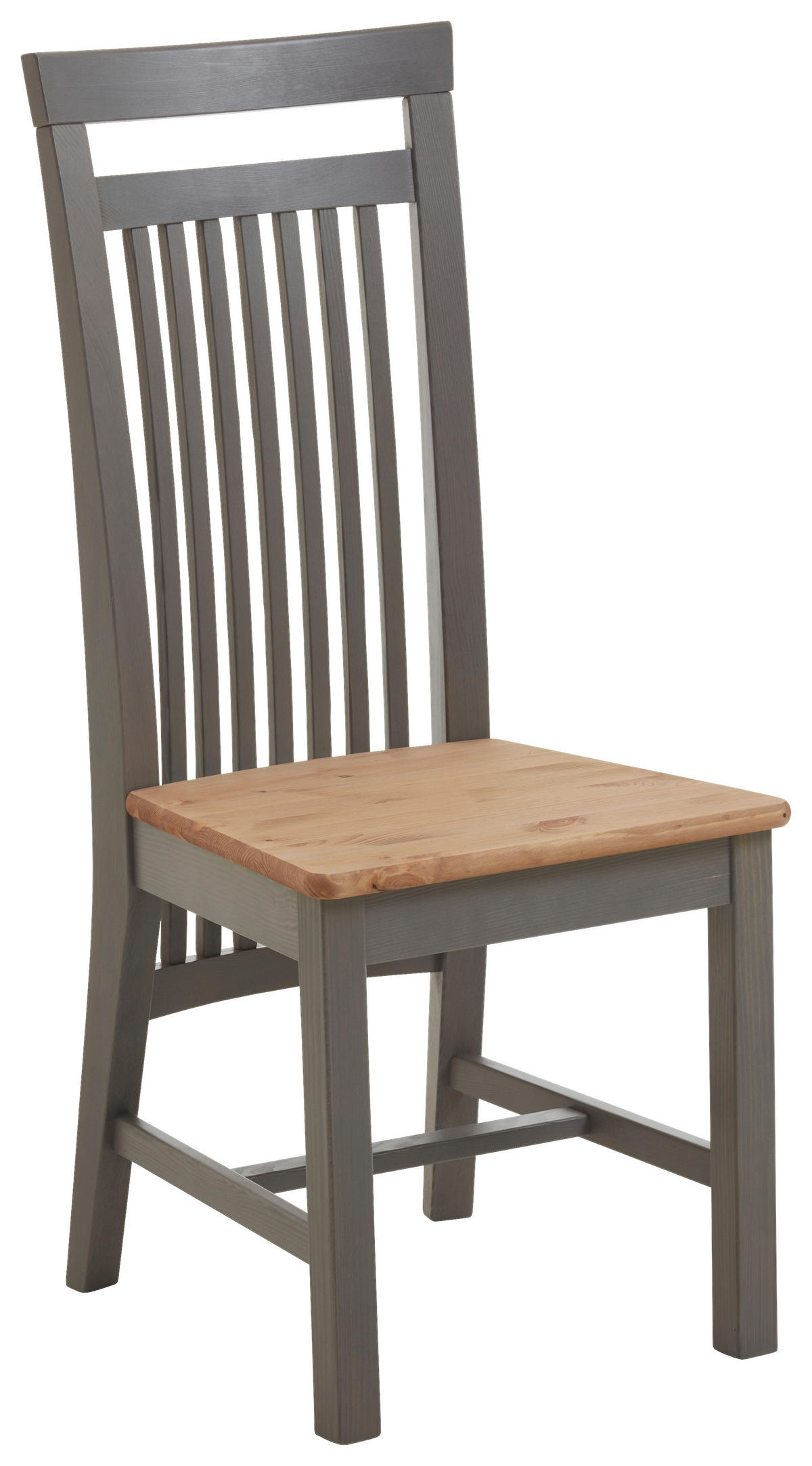 STUHL     - Laugenfarbig/Grau, ROMANTIK / LANDHAUS, Holz (46/103/48cm) - Boxxx