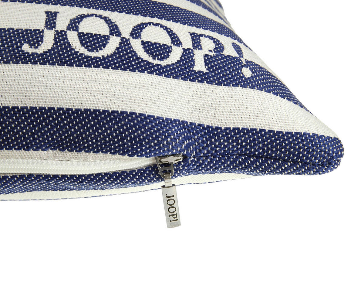 OUTDOOR-KISSEN  - Blau/Weiß, Design, Textil (50/50cm) - Joop!