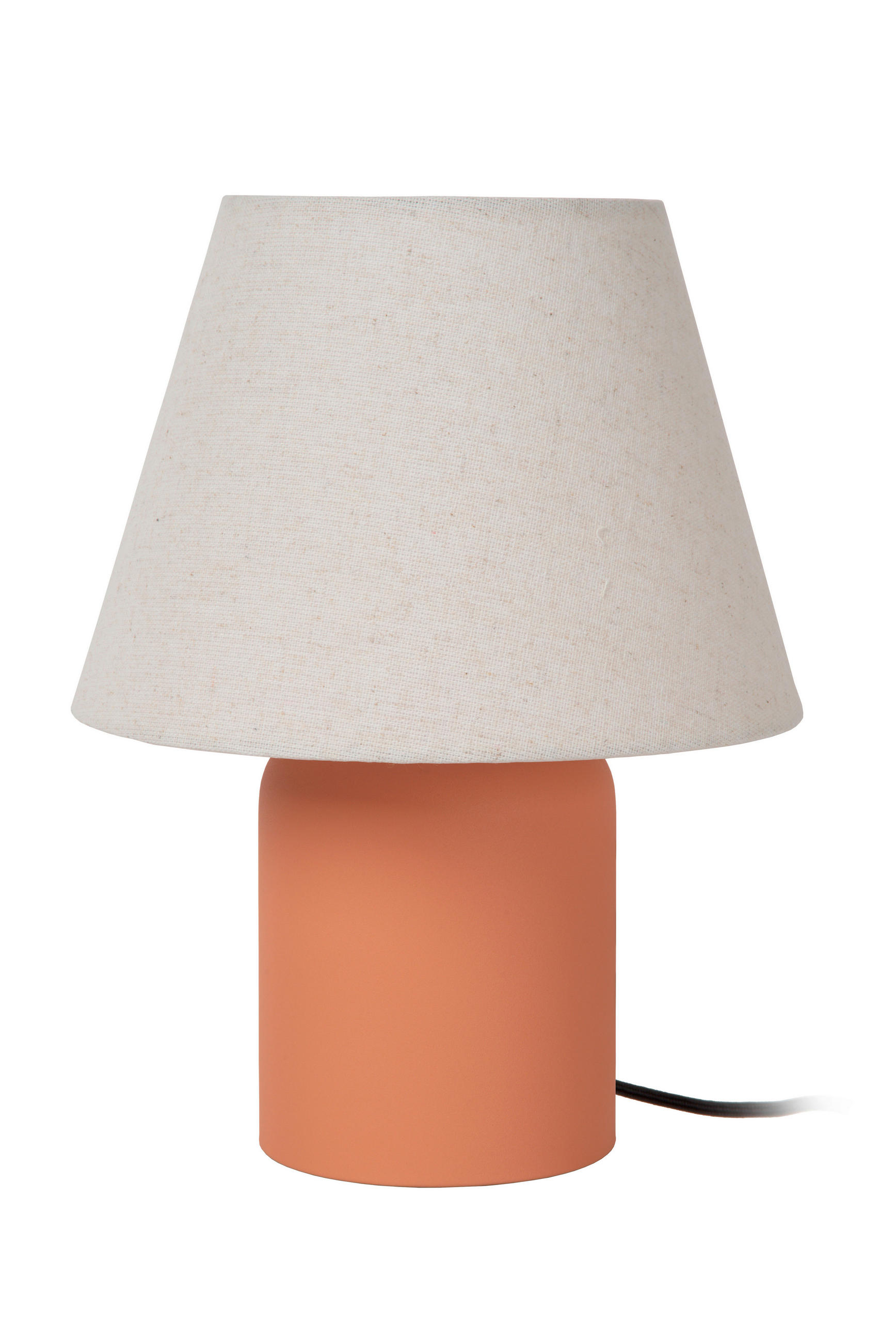 TISCHLEUCHTE MACIA 20/20/27 cm   - Orange/Weiß, Design, Keramik (20/20/27cm) - Lucide