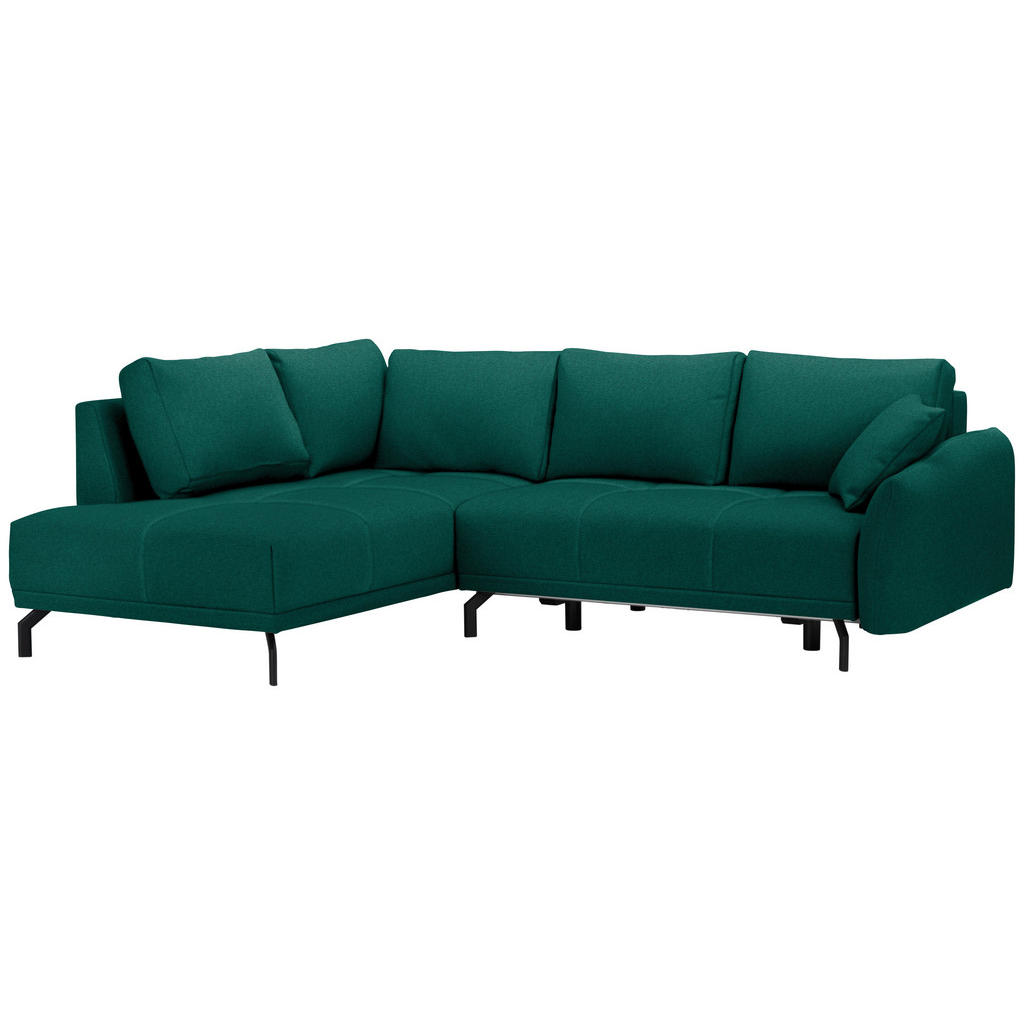 Thumbnail - Carryhome Ecksofa, Grün, Textil, Ottomane links, L-Form, 250x191 cm, Stoffauswahl, seitenverkehrt erhältlich, Wohnzimmer...