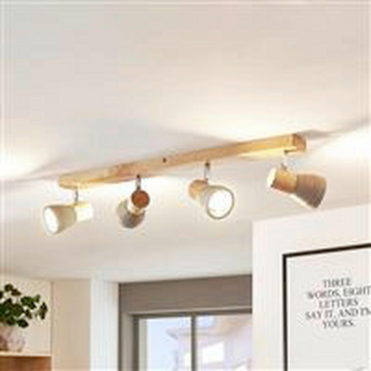 STRAHLER Alina 77/7,2/12,3 cm  - Eschefarben/Grau, Natur, Holz/Stein (77/7,2/12,3cm) - Novel