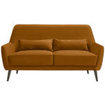 3-SITZER-SOFA  in Mikrofaser Gelb  - Gelb/Schwarz, Trend, Holz/Textil (160/86/80cm) - Carryhome