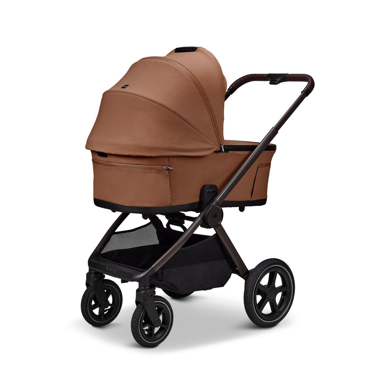 KINDERWAGENSET  GIO FOLD SET AIR  cognac  - Cognac/Braun, Basics, Textil/Metall (120/58/92cm) - Moon Edition
