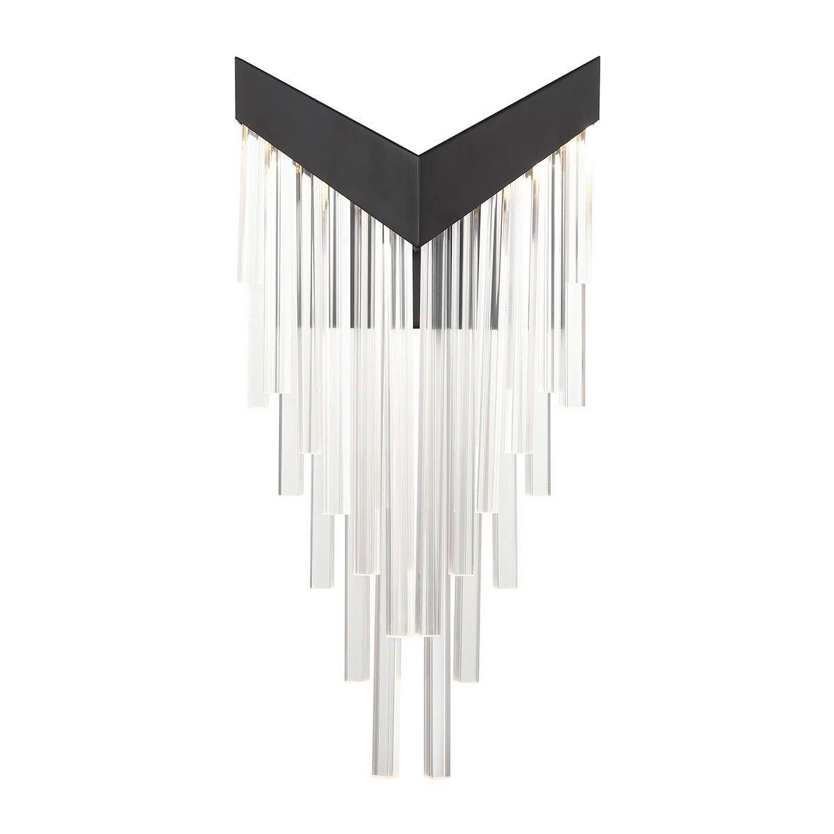 LED-WANDLEUCHTE Eurofase   - Schwarz, Design, Kunststoff/Metall (50,8/25,7/12,8cm) - Elstead Lighting